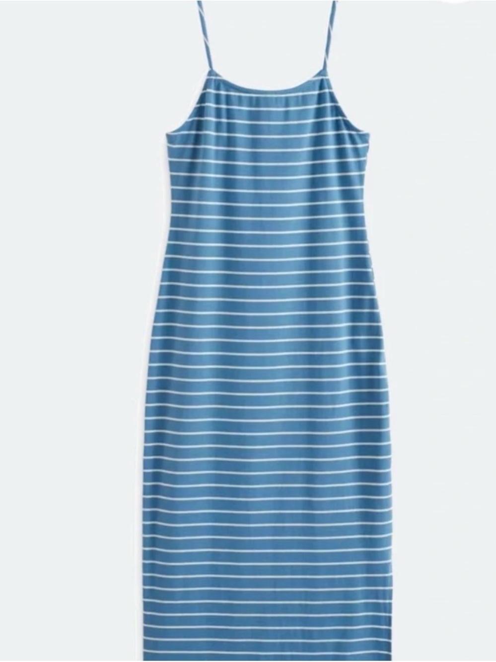 Gilli Kaeli Striped Midi Dress in Blue size L